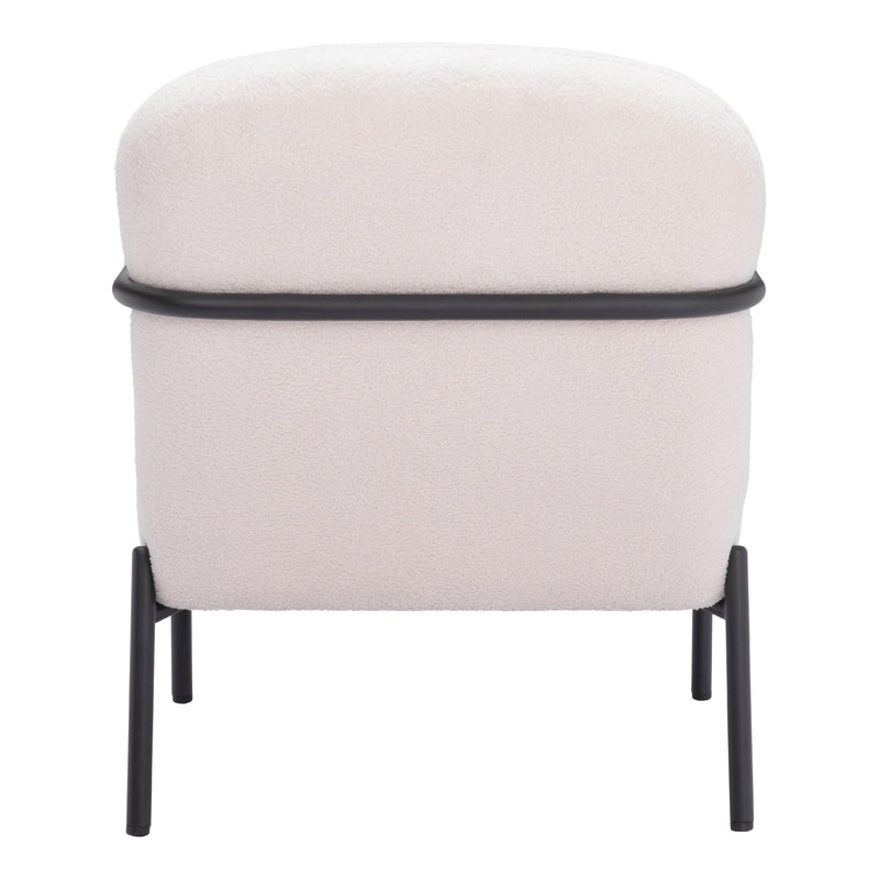 Zuo Chicago 109518 Accent Chair - Ivory IMAGE 4