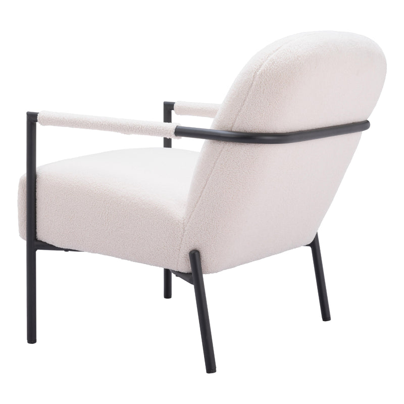 Zuo Chicago 109518 Accent Chair - Ivory IMAGE 5