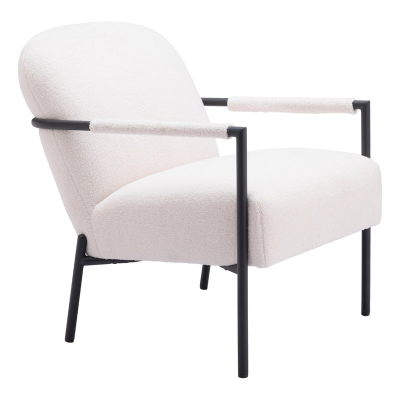 Zuo Chicago 109518 Accent Chair - Ivory IMAGE 6