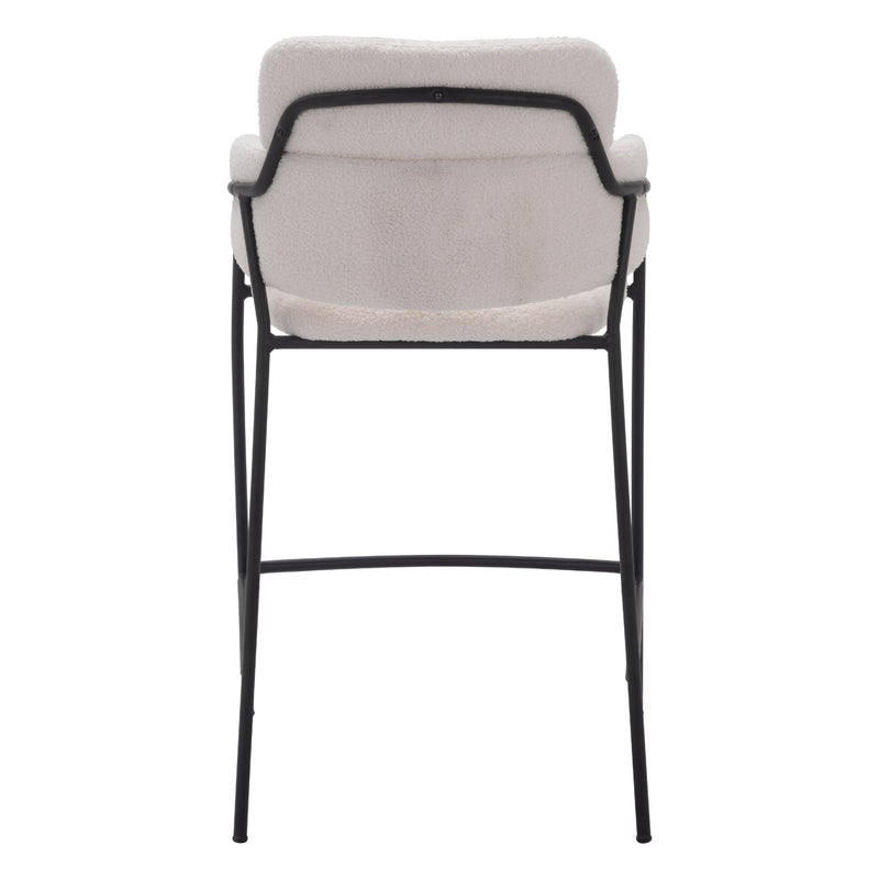 Zuo Marcel 109665 Counter Stool - Cream IMAGE 4