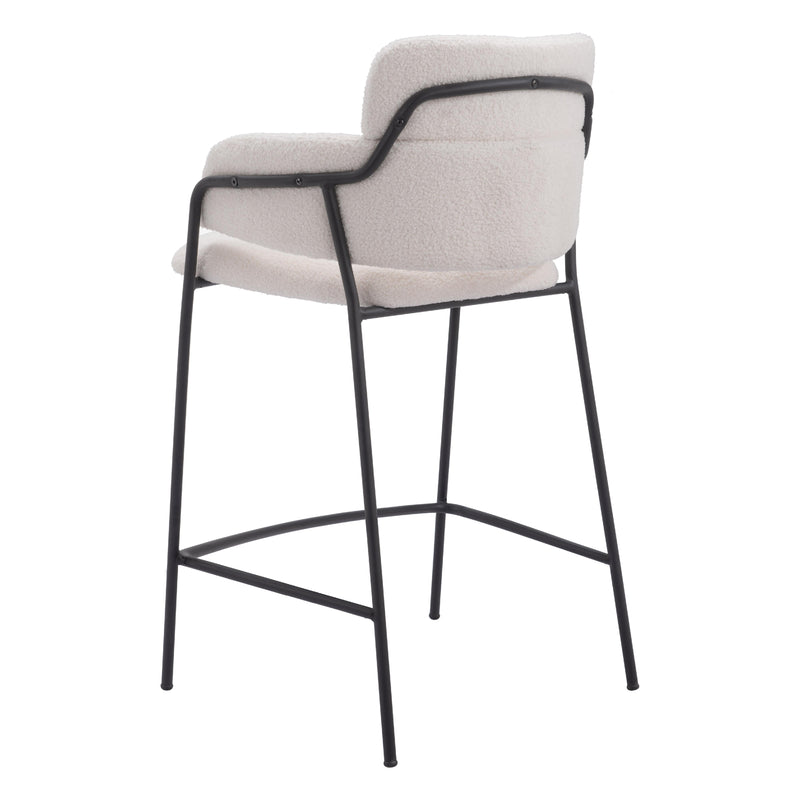 Zuo Marcel 109665 Counter Stool - Cream IMAGE 5
