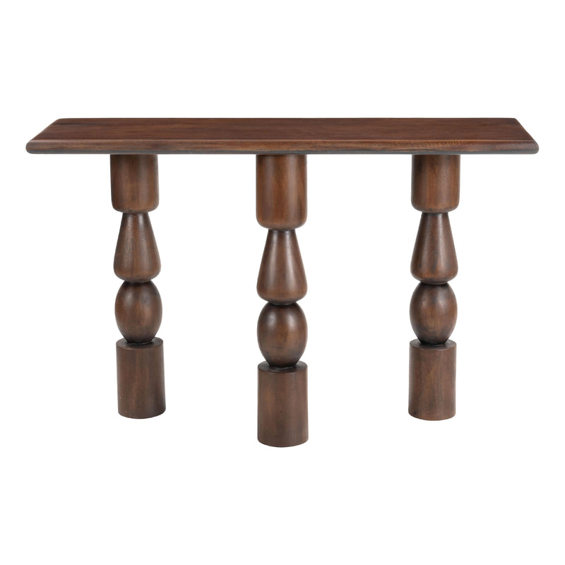 Zuo Split 109852 Console Table - Brown IMAGE 4