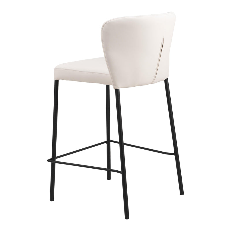 Zuo Linz 109780 Counter Stool - Cream IMAGE 5