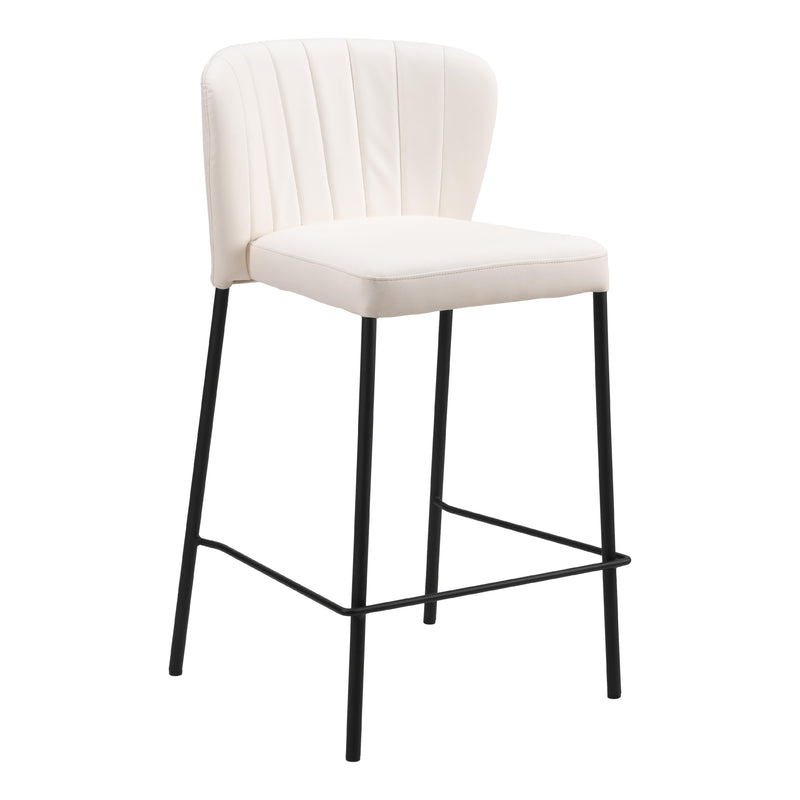 Zuo Linz 109780 Counter Stool - Cream IMAGE 6