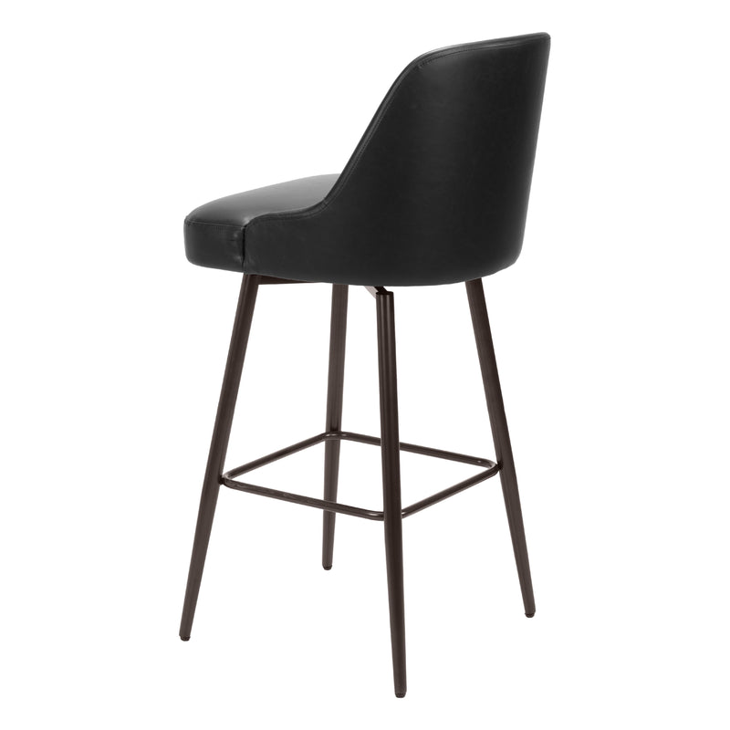 Zuo Keppel 109975 Swivel Barstool - Black & Bronze IMAGE 5