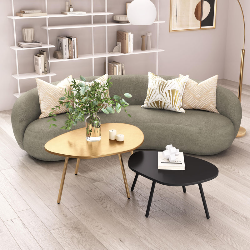 Zuo Castelo 109843 Coffee Table Set - Brass & Black IMAGE 10