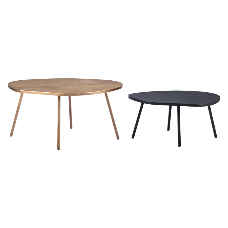 Zuo Castelo 109843 Coffee Table Set - Brass & Black IMAGE 5