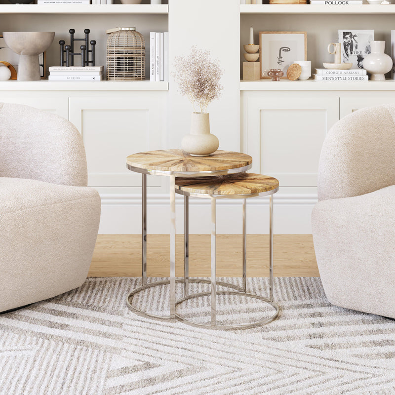 Zuo Bari 109776 Nesting Table Set - Natural IMAGE 7