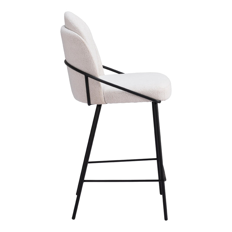 Zuo Jambi 109967 Counter Stool - Ivory IMAGE 2