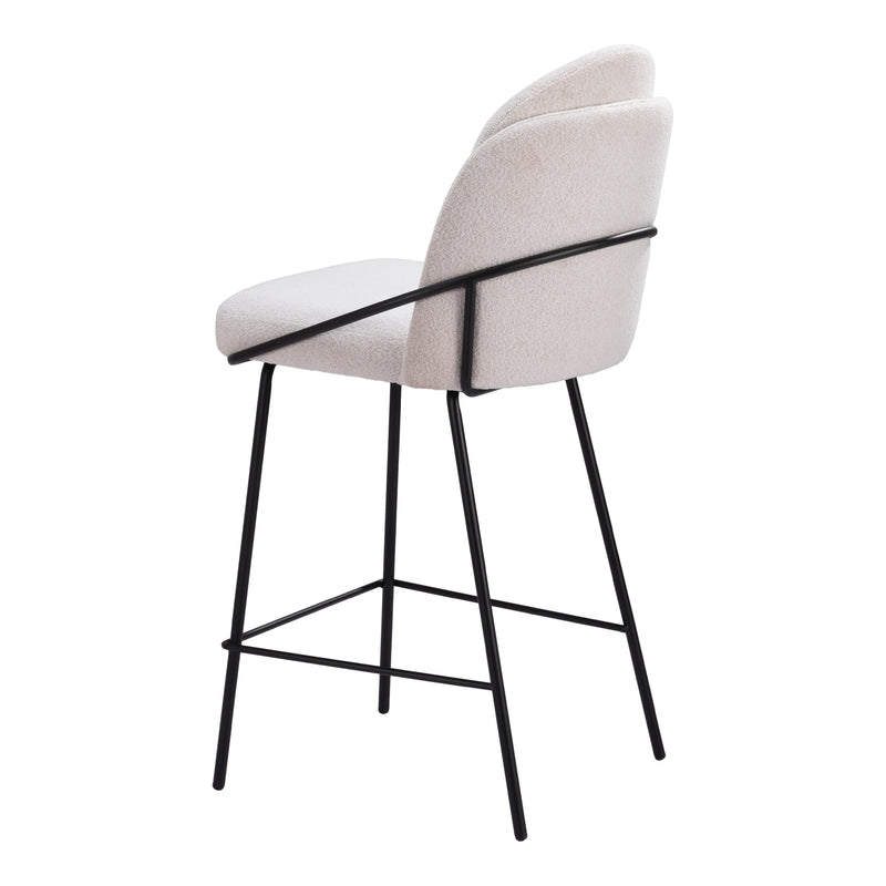 Zuo Jambi 109967 Counter Stool - Ivory IMAGE 5