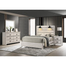  Crown Mark Carter B6810 Queen Platform Bed - White IMAGE 4