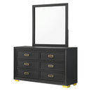  Crown Mark Pepe B9290-11 Dresser Mirror - Black IMAGE 3