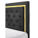  Crown Mark Pepe B9290-K King Bed - Black IMAGE 4