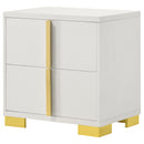  Coaster Furniture Marceline 222932 2-Drawer Nightstand - White IMAGE 6