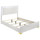  Coaster Furniture Marceline 222931KE Wood Eastern King LED Panel Bed - White IMAGE 4