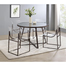  Coaster Furniture Adino 121182 Acrylic Dining Side Chair - Chrome IMAGE 3