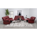  Coaster Furniture Camila 610243 Upholstered Glider Recliner Chair - Red IMAGE 7