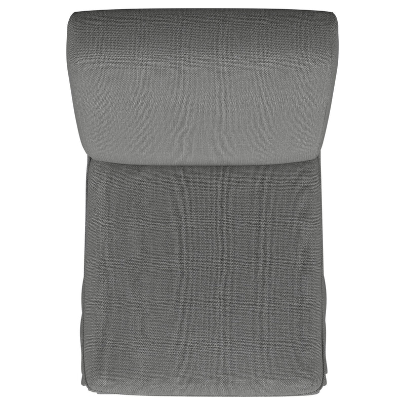 Coaster Furniture Shawna 100749 Upholstered Skirted Side Chair - Light Grey (Set of 2) IMAGE 9