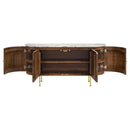  Coaster Furniture Ortega 105145 4-door Marble Top Sideboard Buffet Cabinet - Natural IMAGE 5