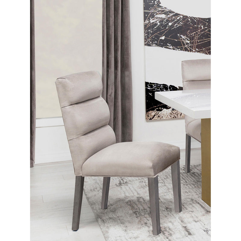  Coaster Furniture Carla 106683 Velvet Upholstered Dining Side Chair - Stone IMAGE 12