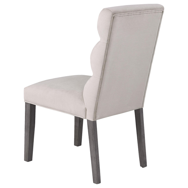  Coaster Furniture Carla 106683 Velvet Upholstered Dining Side Chair - Stone IMAGE 5
