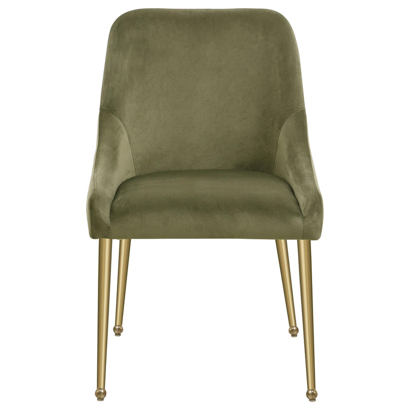  Coaster Furniture Mayette 107572 Upholstered Dining Side Chair - Olive IMAGE 3