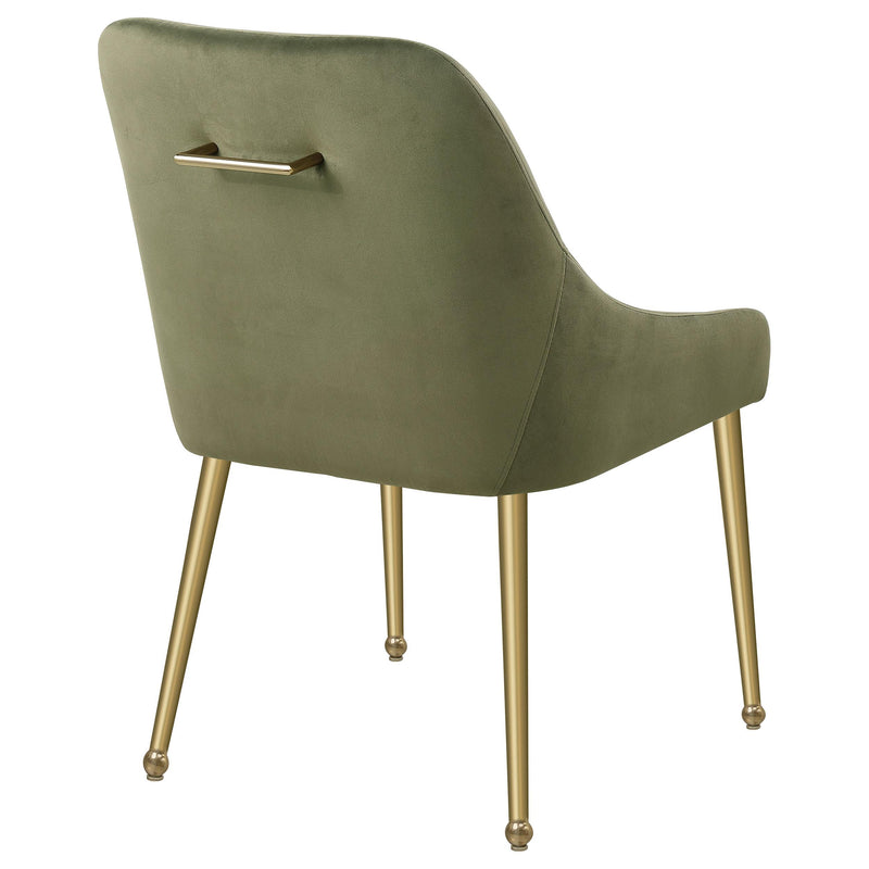  Coaster Furniture Mayette 107572 Upholstered Dining Side Chair - Olive IMAGE 7