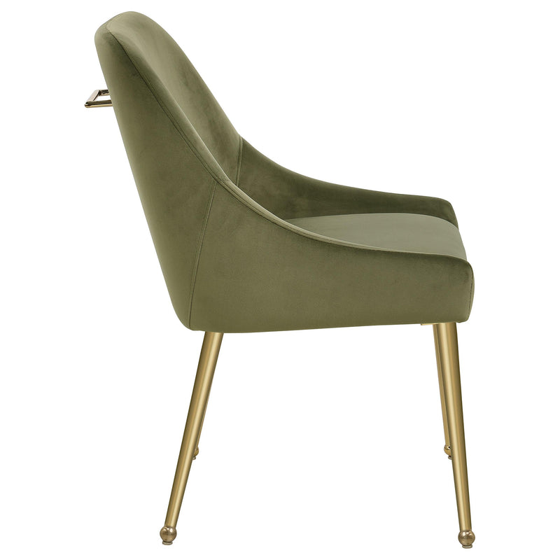  Coaster Furniture Mayette 107572 Upholstered Dining Side Chair - Olive IMAGE 8