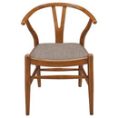  Coaster Furniture Dinah 108472 Wood Wishbone Dining Side Chair - Walnut IMAGE 3
