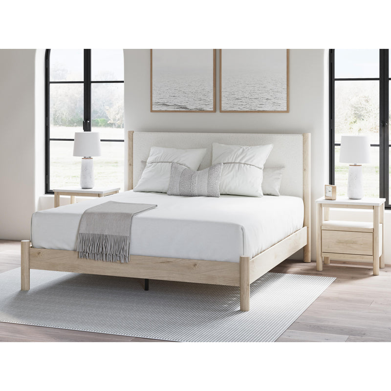 Signature Design by Ashley Cadmori King Upholstered Panel Bed B2615-58/B2615-56/B100-14 IMAGE 5