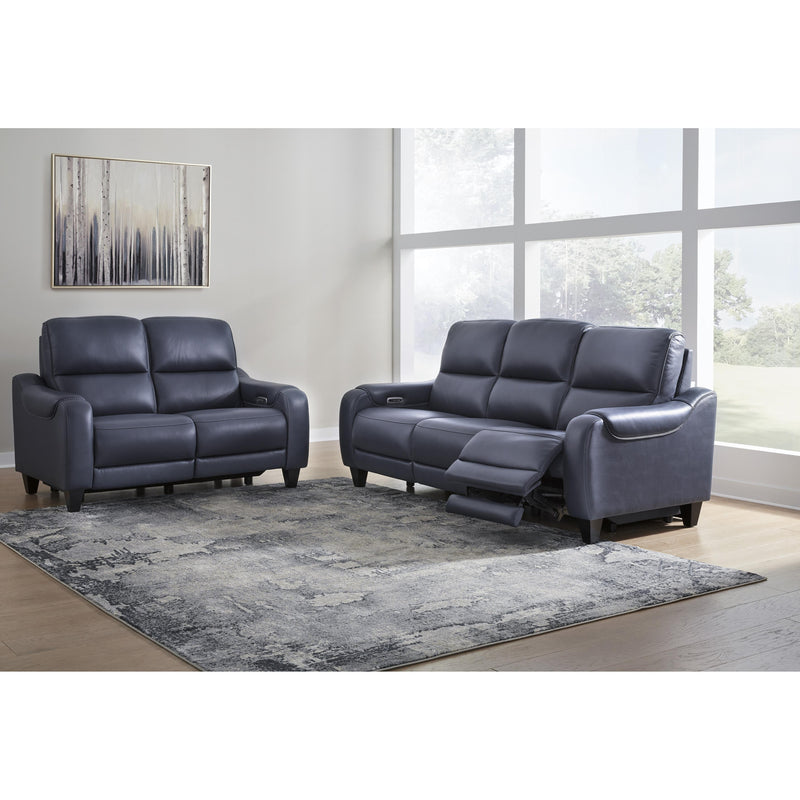 Signature Design by Ashley Mercomatic Power Reclining Leather Match Sofa U7531115 IMAGE 9