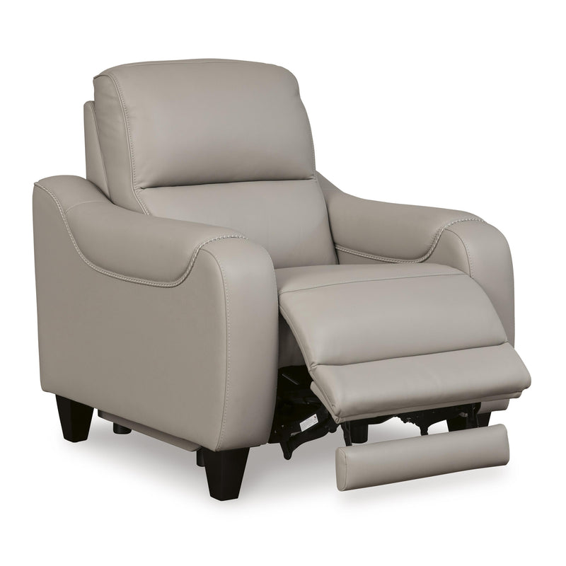 Signature Design by Ashley Mercomatic Power Leather Match Recliner U7531213 IMAGE 2