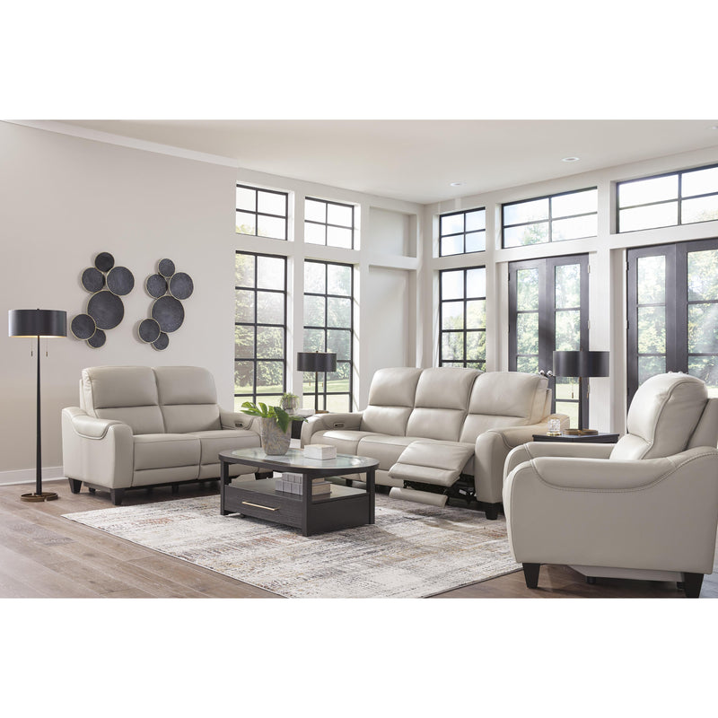 Signature Design by Ashley Mercomatic Power Reclining Leather Match Sofa U7531215 IMAGE 12