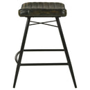  Coaster Furniture Bayu 109258 Leather Upholstered Counter Stool - Espresso IMAGE 4
