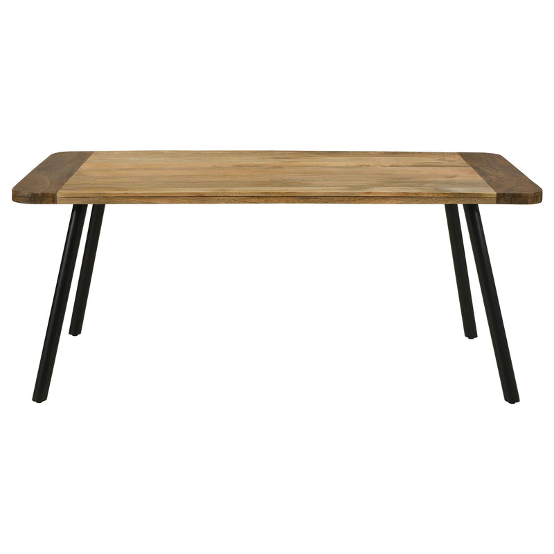  Coaster Furniture Maverick 123041 70-inch Solid Wood Dining Table - Natural Mango IMAGE 3