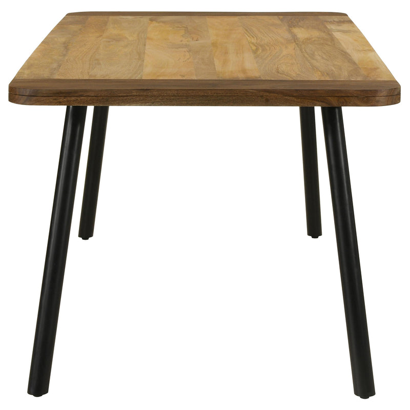  Coaster Furniture Maverick 123041 70-inch Solid Wood Dining Table - Natural Mango IMAGE 4