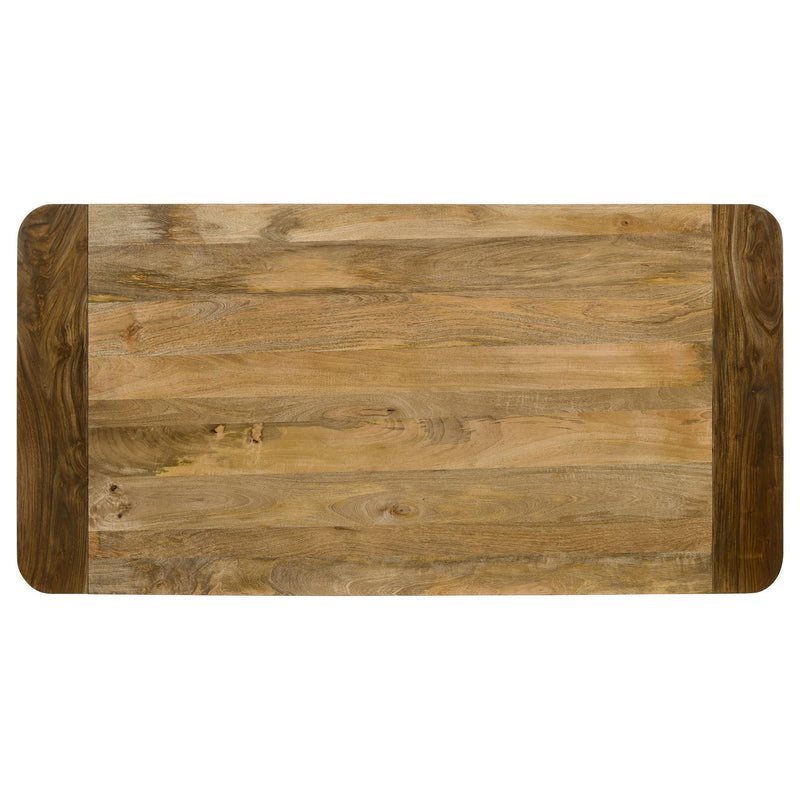  Coaster Furniture Maverick 123041 70-inch Solid Wood Dining Table - Natural Mango IMAGE 5