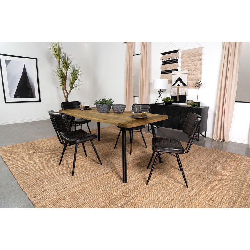  Coaster Furniture Maverick 123041 70-inch Solid Wood Dining Table - Natural Mango IMAGE 7
