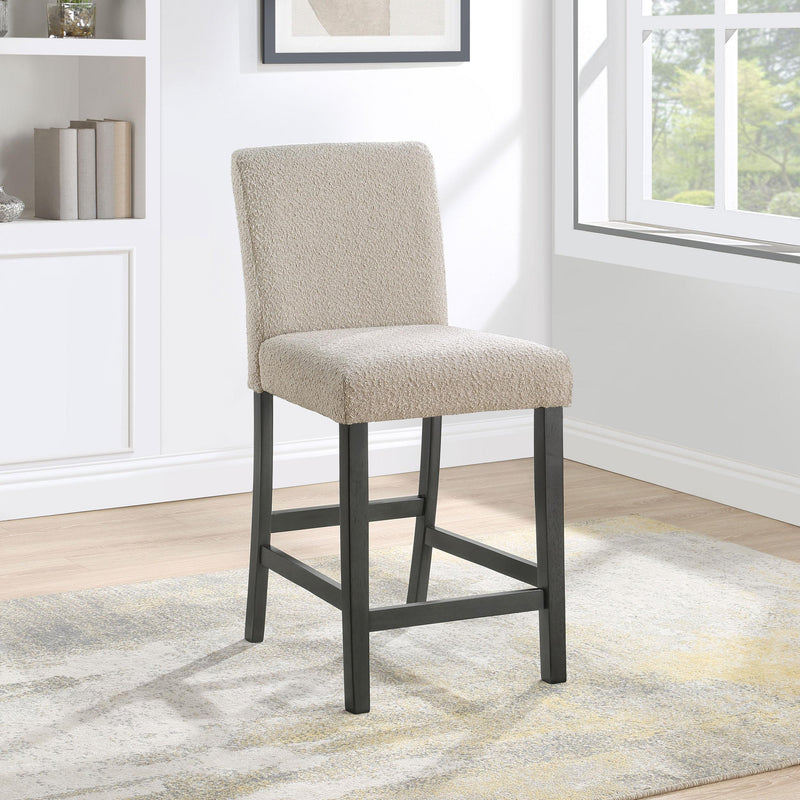  Coaster Furniture Alba 123129 Boucle Upholstered Counter Chair - Beige IMAGE 2