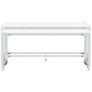  Coaster Furniture Jackson 182715 5-piece Multipurpose Counter Height Table Set - White IMAGE 5