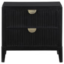 Coaster Furniture Brookmead 224712 2-Drawer Nightstand - Black IMAGE 3