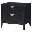 Coaster Furniture Brookmead 224712 2-Drawer Nightstand - Black IMAGE 4