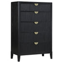  Coaster Furniture Brookmead 224715 5-Drawer Bedroom Chest - Black IMAGE 1