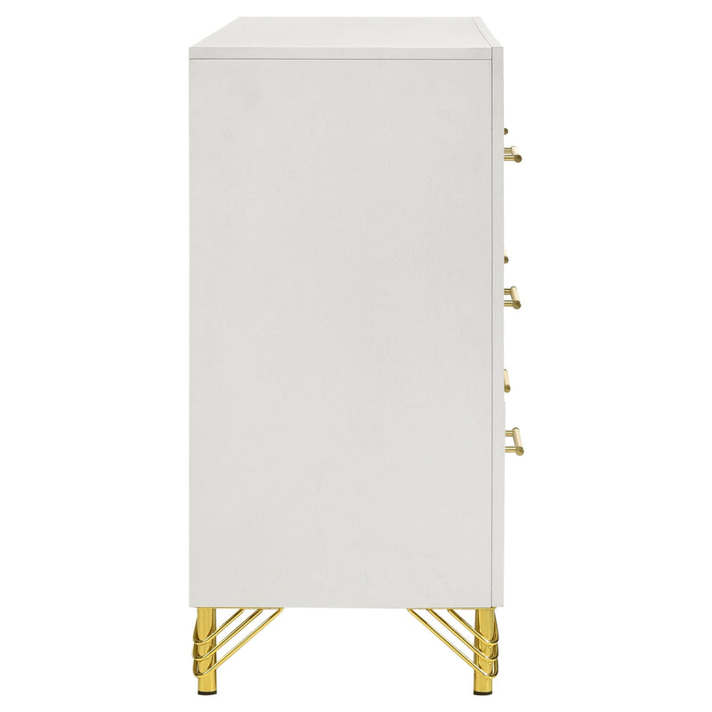 Coaster Furniture Lucia 224733 6-Drawer Dresser Cabinet - White IMAGE 9