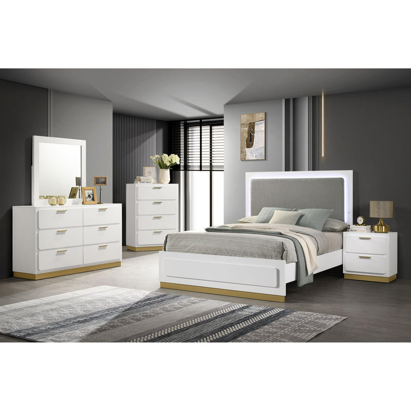 Coaster Furniture Caraway 224774 Dresser Mirror - White IMAGE 4