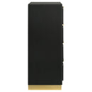  Coaster Furniture Caraway 224785 4-Drawer Bedroom Chest - Black IMAGE 9