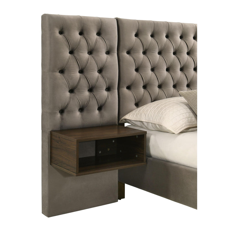 Coaster Furniture Marley 300833Q Upholstered Queen Wall Panel Bed - Light Brown IMAGE 6