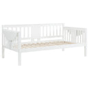  Coaster Furniture Bethany 300837 Wood Twin Daybed with Drop-down Tables - White IMAGE 7