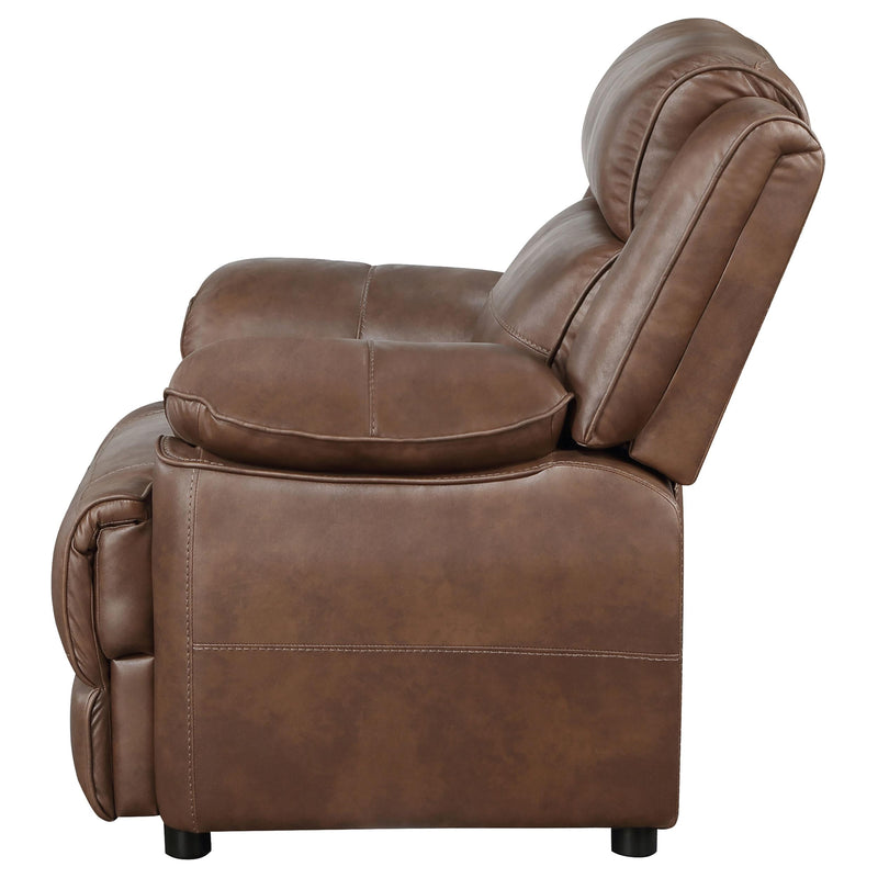 Coaster Furniture Ellington Stationary Leather Match Chair 508283 IMAGE 4