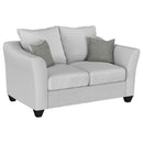  Coaster Furniture Salizar 508582 Upholstered Flared Arm Loveseat - Sand IMAGE 1